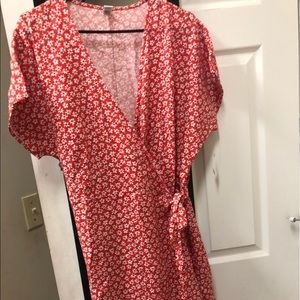 Floral wrap dress